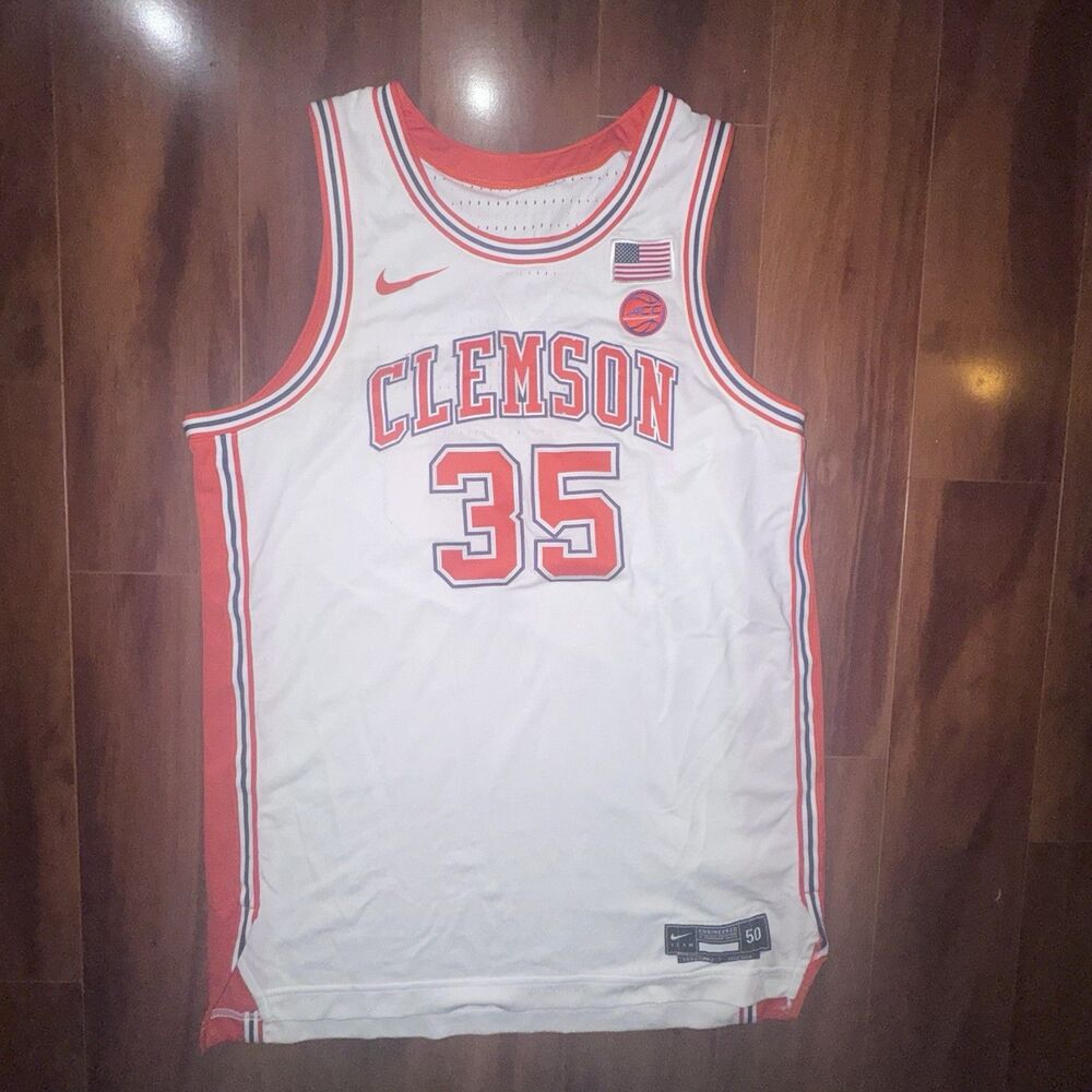 Clemson Tigers Nike Team Issued Basketball Jersey #35 2019-20 Size 50 +2 USA